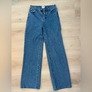 Princess Polly Blue Straight Leg Jeans